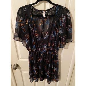 Sheer boho kimono dress